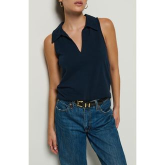 Nation Ltd Roberta Collared Cotton Tank in Night Sky at Nordstrom Rack, Size Medium
