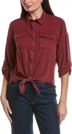 Xcvi Xcvi Tyrell Tie Front Blouse