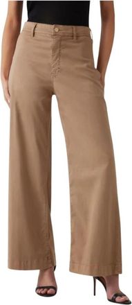 Guess Palazzo Pant - Dames - Wijde Broeken - Bruin - W28 - Broeken