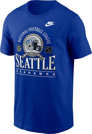 Nike Seattle Seahawks Rewind Essential Nike Mens NFL T-Shirt in Blue | N1994DAV78-R8L