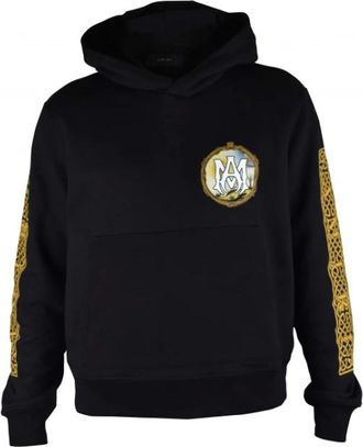Amiri Hoodies & sweatvesten, Heren, Zwart, M, Katoen, Alchemy Frame Hoodie