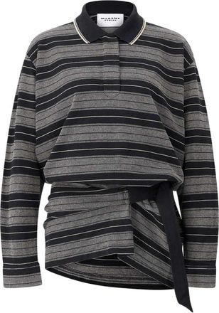 Isabel Marant Short Polo Dress - Dames - Polos - Zwart - M - Katoen - Tops