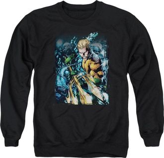 Gildan Justice League of America Aquaman 1 Adult Crewneck Sweatshirt