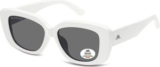 Montana Eyewear MP56 Polarized MP56C Womens Sunglasses White Size 55