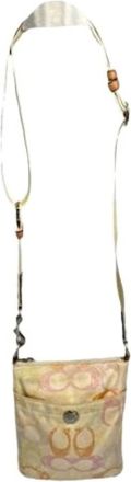Coach Pre-owned Cross Body Bags, female, Yellow, Size: ONE SIZE Pre-owned Fabric Crossbody Bag