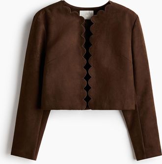 H&M Jacke mit Wellenkanten - Brown