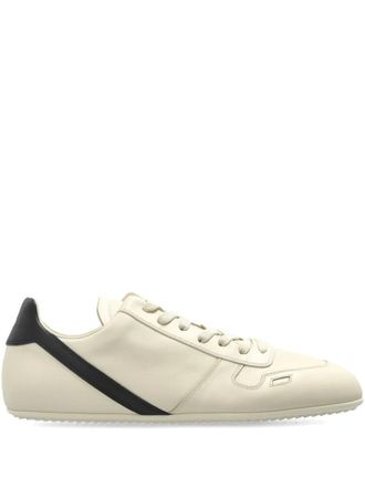 Rick Owens Minimal Sneak leather panel sneakers - men - Calf Leather/Calf Leather/Rubber - 42.5 - Neutrals