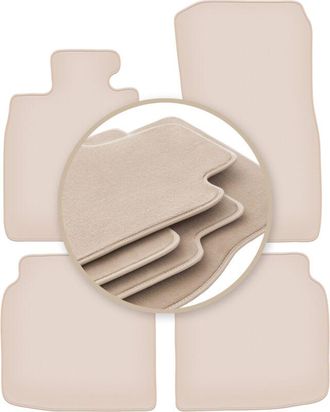 OEM Alfombrillas Beige Premium Para Bmw 7 F02 Berlina 2008-2015