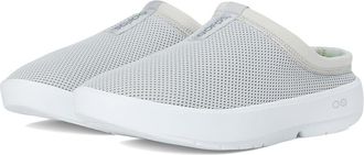Oofos Womens OOcoozie Sport Mule Shoe Womens Walking Shoes White/Grey : 8.5 M, Synthetic