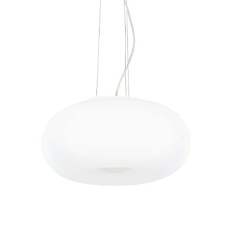 Netlighting Ulisse 3 Light Small Globe Ceiling Pendant White E27