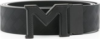 Montblanc M Buckle Extreme 3.0 leather belt - men - Calf Leather - One Size - Black