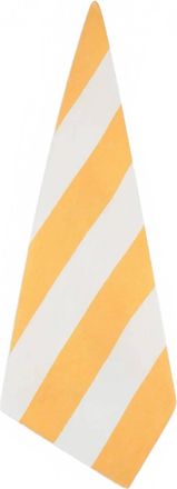 Summerill & Bishop Fine Irish Linen Tea Towel In Yellow Stripe