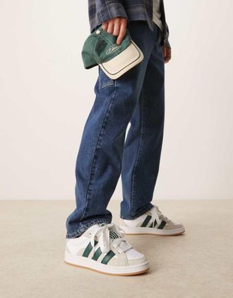 adidas Originals Campus 00s Beta sneakers in white and green