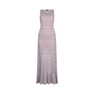Liu Jo Lurex Gebreide Maxi-jurk - Dames - Jurken - Paars - Maat: M Viscose