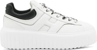 Hogan White Chunky Sole Black Accent Sneakers
