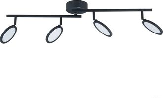 Lindby Proyector, Foco manel En Negro De Metal - Lindby