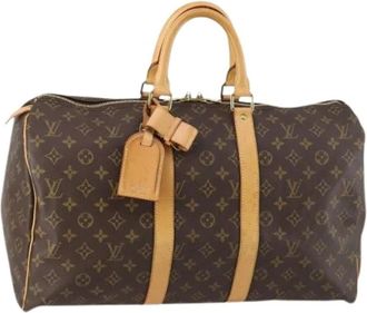 Louis Vuitton Pre-owned Weekend Bags, female, Brown, Size: ONE SIZE Pre-owned Vintage Weekend Bag
