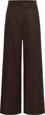 MY ESSENTIAL WARDROBE Jojo Wide Pant - Trousers - Mujer - Marr&oacute;n - 2XL