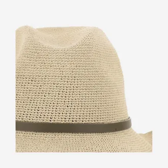 Filippo Catarzi Womens Paper Hat Natural