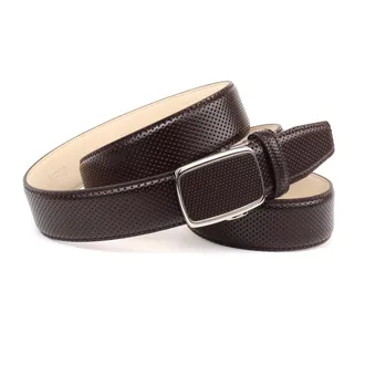 Anthoni Crown Lederg&uuml;rtel ANTHONI CROWN, Herren, Gr. 11,5, braun, Rindsleder, unifarben, festlich, G&uuml;rtel Lederg&uuml;rtel, Automatikschnalle, Rindsleder, elegant, k&uuml;rzb