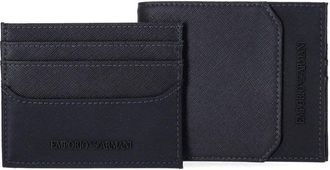Emporio Armani Blue Wallet+Card Holder Set