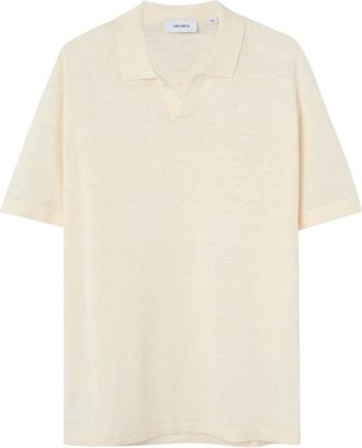 Les Deux Witte Polo T-shirt Enmanuel - Heren - Polos - Wit - M - Katoen - Tops