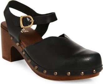 Sanita Solaima Ankle Strap Clog in Black at Nordstrom, Size 9Us