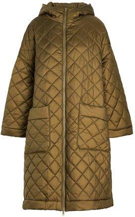 8 by YOOX RECYCLED NYLON QUILTED HOODED PUFFER COAT