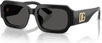 Dolce & Gabbana 0Dx 4011 Zonnebril - Dames - Zonnebrillen - Zwart - 48 MM - Accessoires