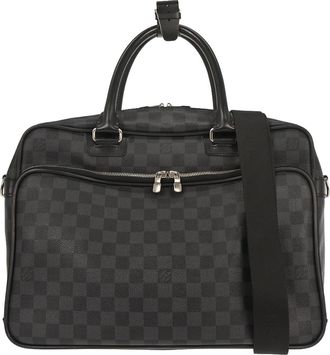 Louis Vuitton Icare Laptop Bag Damier Graphite Gray Canvas Briefcase Bag (Pre-Owned)