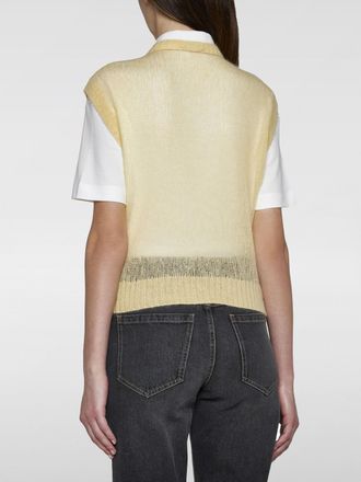 Brunello Cucinelli Colorblock Wool Knit Sweater - Yellow