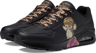 Skechers Mens Snoop Dogg: Uno-Dr. Bombay Sneaker, Black, 4.5 UK