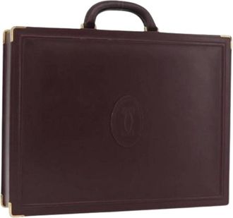 Cartier Pre-owned Handbags, female, Red, Size: ONE SIZE Pre-owned Trunk Handbag
