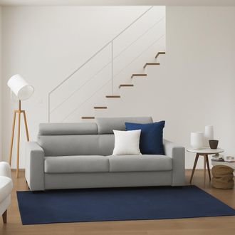 Dmora Talamo Italia Sofa Cama Agrippina, Gran Sof&aacute; De 2 Plazas, 100% Made In Italy, Sof&aacute; De Sal&oacute;n Con Apertura Giratoria, Con Reposacabezas Ajustable Y Repo