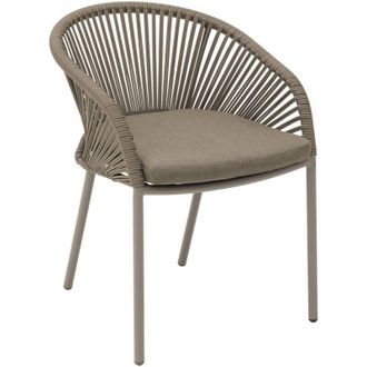 Hesperide Poltrona da giardino impilabile oryon caff&egrave; - Hesp&eacute;ride