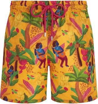Vilebrequin Tropicalia Monogram Schildpadden Jacquard Zwemshorts - Heren - Strandmode - Veelkleurig - S - Leer - Badmode