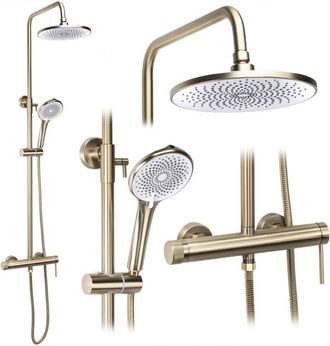 Rea Conjunto De Ducha Rea Js-h7023bg Brush Gold