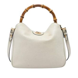 Gucci Pre-owned Diana - Dames - Pre-owned - Wit - Maat: ONE Size Leer