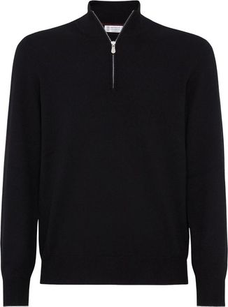 Brunello Cucinelli Cashmere Half-zip Sweater
