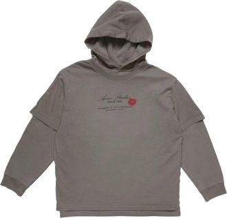 Acne Studios Grijze Trui voor Stijlvolle Look - Dames - Hoodies - Grijs - S - Hoodies & sweatvesten