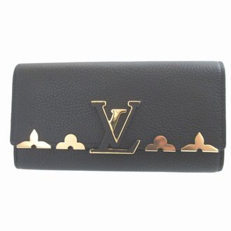 Louis Vuitton Black Leather Coin Purse/Coin Case (Pre-Owned)