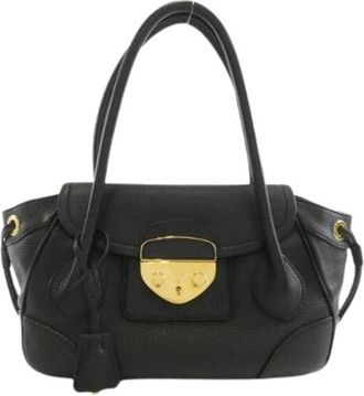 Prada Pre-owned Vit.daino Stripe tas - Dames - Vintage Handtas - Zwart - ONE Size - Leer - Vintage
