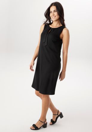 Aniston Jerseykleid ANISTON SELECTED, Damen, Gr. 34, N-Gr, schwarz, Milano Rib, Obermaterial: 85% Viskose, 10% Polyester, 5% Elasthan, unifarben, knieumspiele