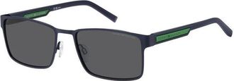 Tommy Hilfiger Grey Rectangular Mens Sunglasses TH 2087/S 0FLL/IR 57