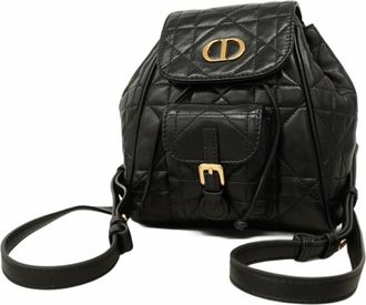 Dior Black Leather Backpack (Pre-Owned)