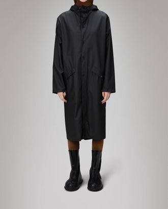 Rains Womens Longer Jacket In Black