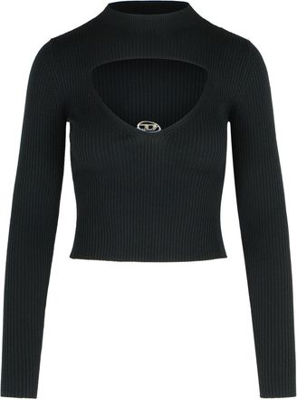 Diesel Olina Black Wool Sweater