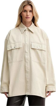 Nanushka Mujer, Chaquetas, Beige, Talla: L