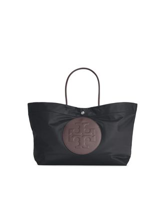 Tory Burch Borsa grande in poliammide nera Ella Twist di Tory Burch