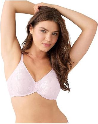 Wacoal Awareness Full Figure Underwire Bra 85567 Womens Bra Cradle Pink : 38DDD, Flannel/Nylon/Polyamide